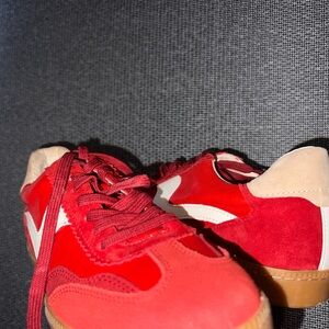 Dolce Vita Red and Tan Sneakers